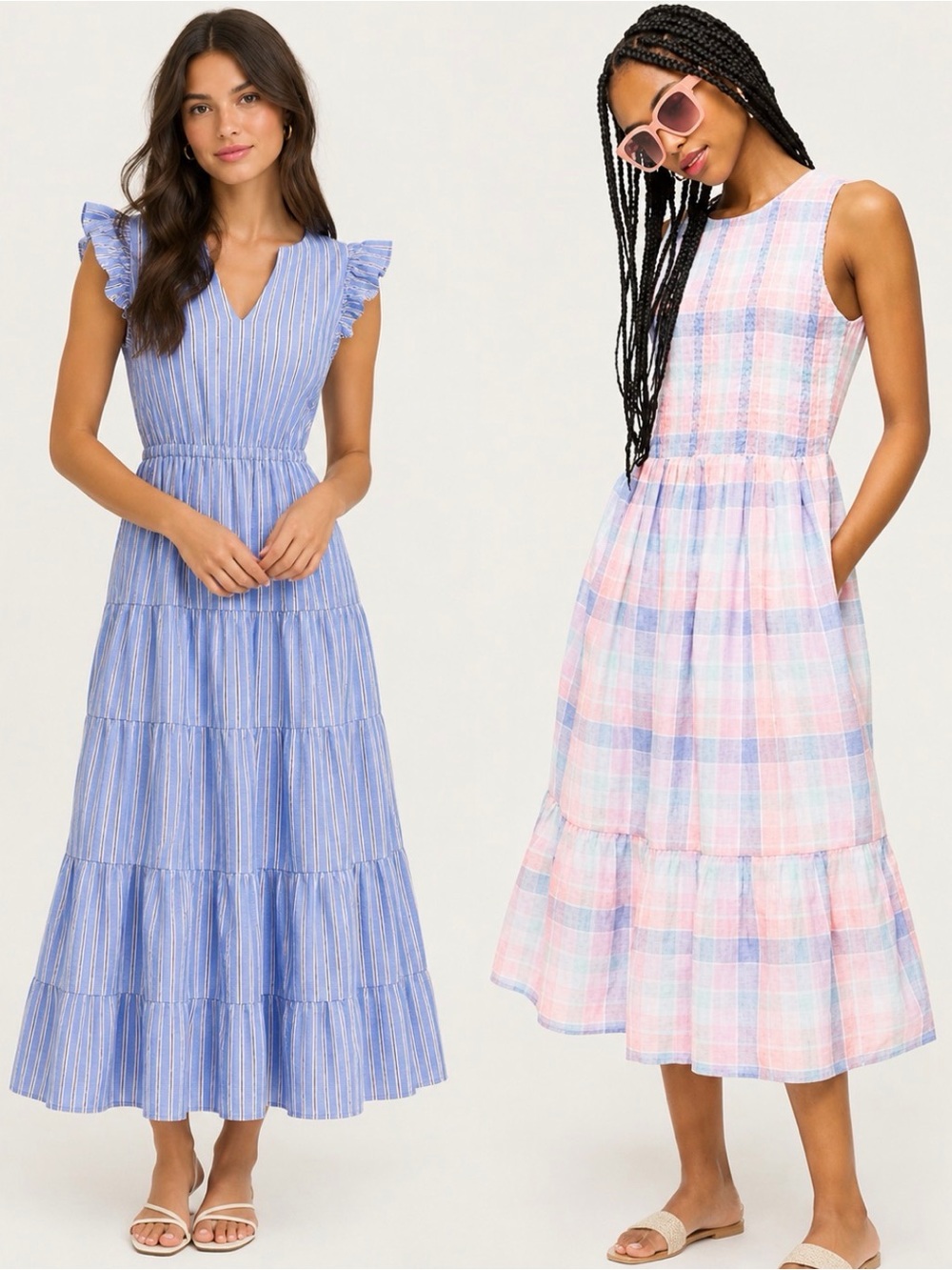 Two J Crew Midi dresses